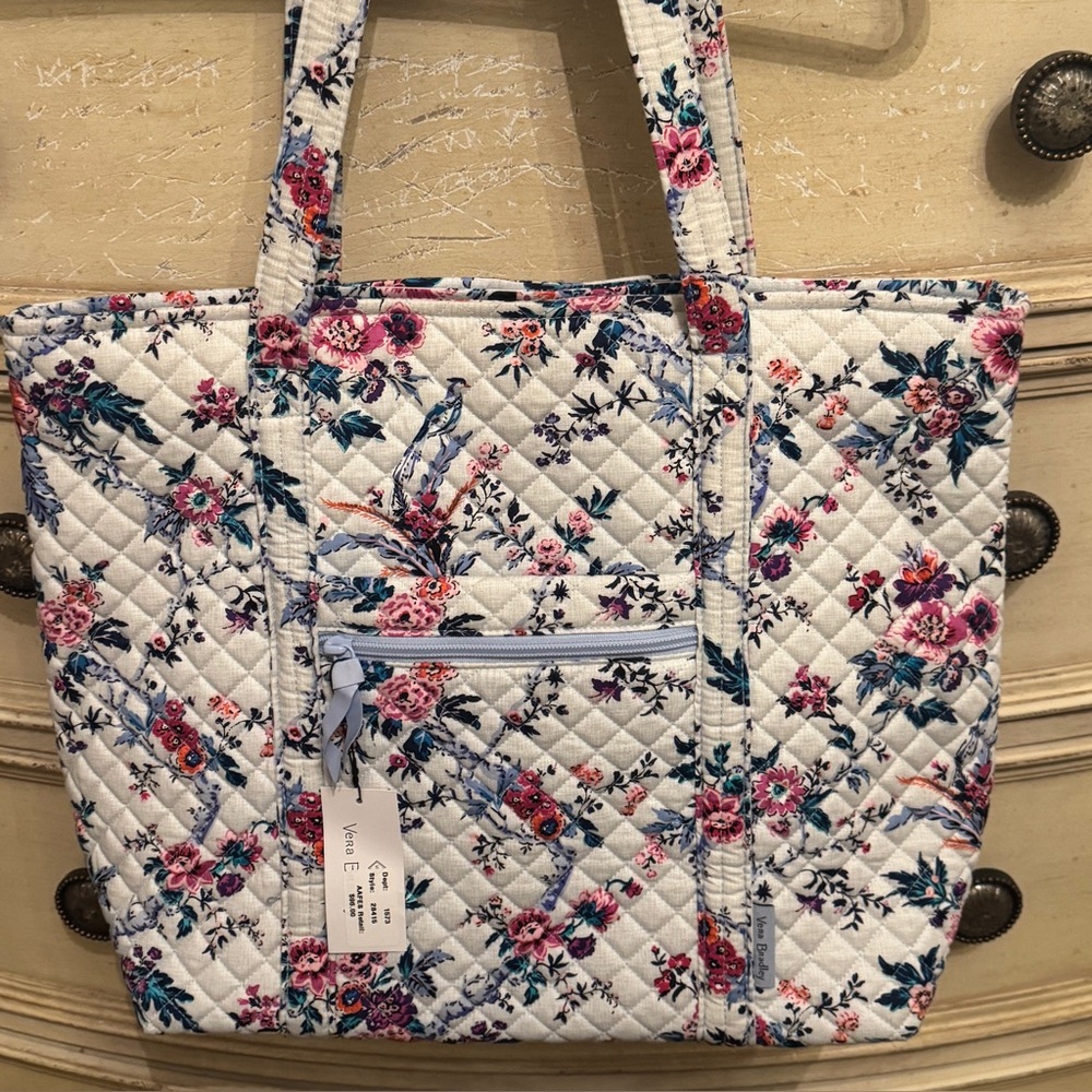 Vera Bradley Blue and White Floral Tote